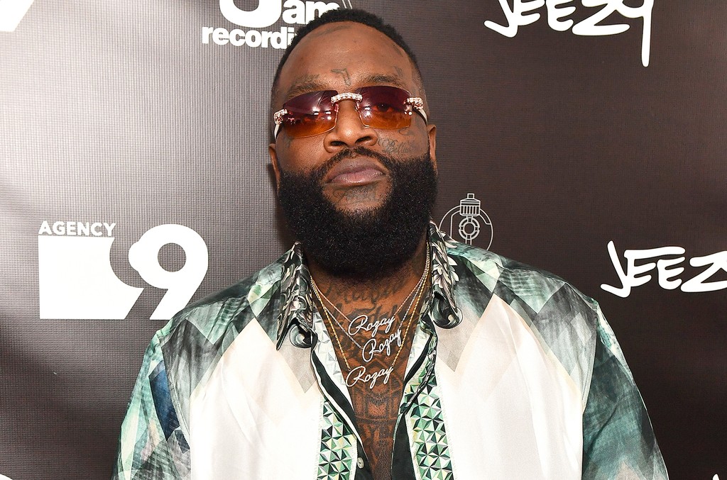 Rick Ross Unveils a New MMG Face Mask